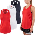 Nautica Competition 3 Pack Workout Tank Tops for Women Active Athletic Gym Workout Running Exercise Yoga Dry-Fit Fabric